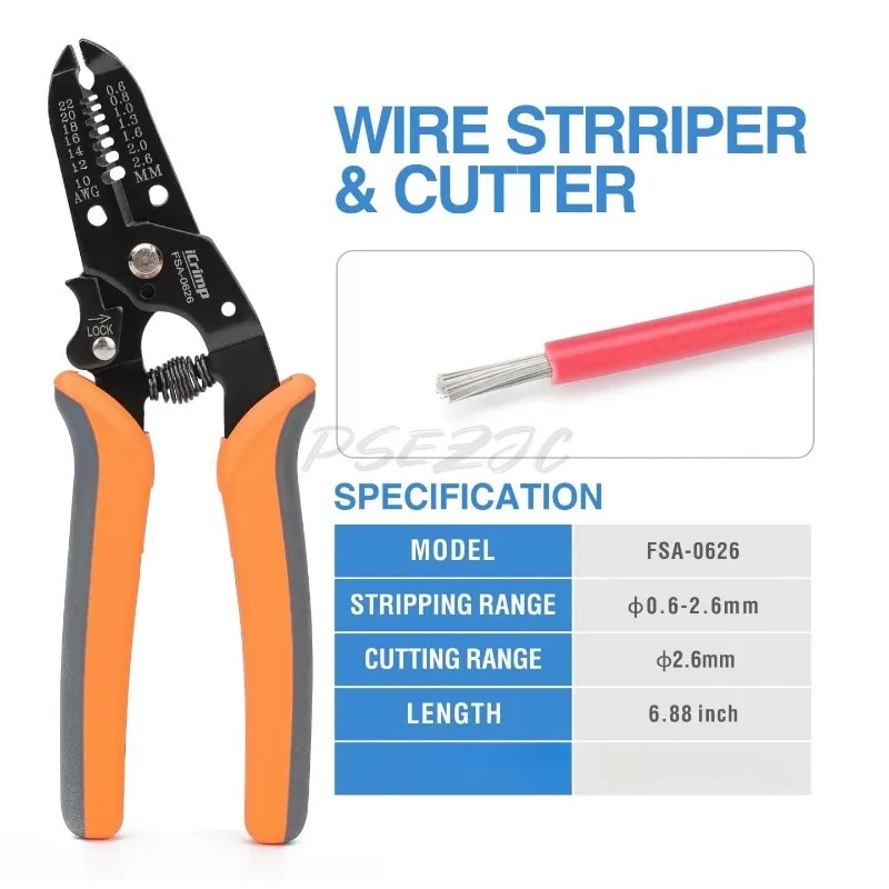 Multi Functional Electrician OT/UT Plug-in Clip and Reed Type Terminal Crimping Pliers Set with Changing Pliers Head