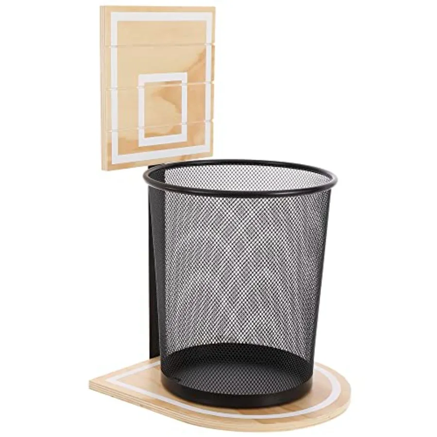 

Basketball Trash Can Basketball Hoop Trash Can Hoop Bin Wastebasket Game Sports Garbage Bin Fun Trashcan Net for Bedroom Room G