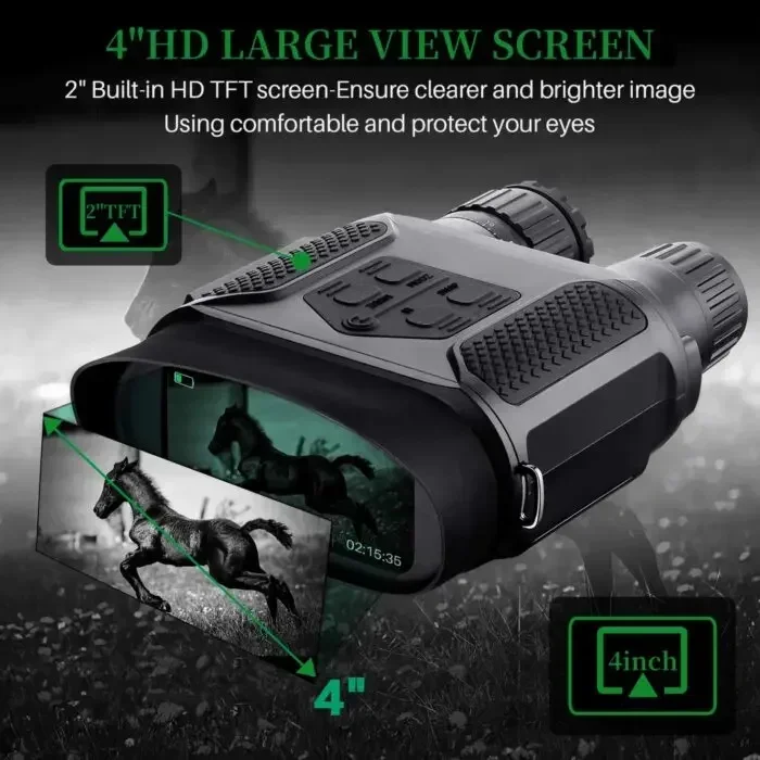 NV400PRO Infrared Digital Night Vision Binocular Portable Night Goggles Day and Night Telescope For Hunting Camping With 16GB