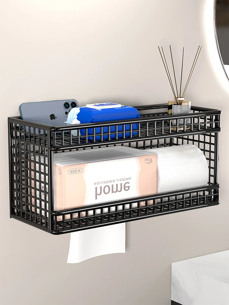 

Bathroom Toilet Paper Holder Storage Rack Kitchen Paper Towel Roll Holder Organizer Nordic Style Trend Household Tool