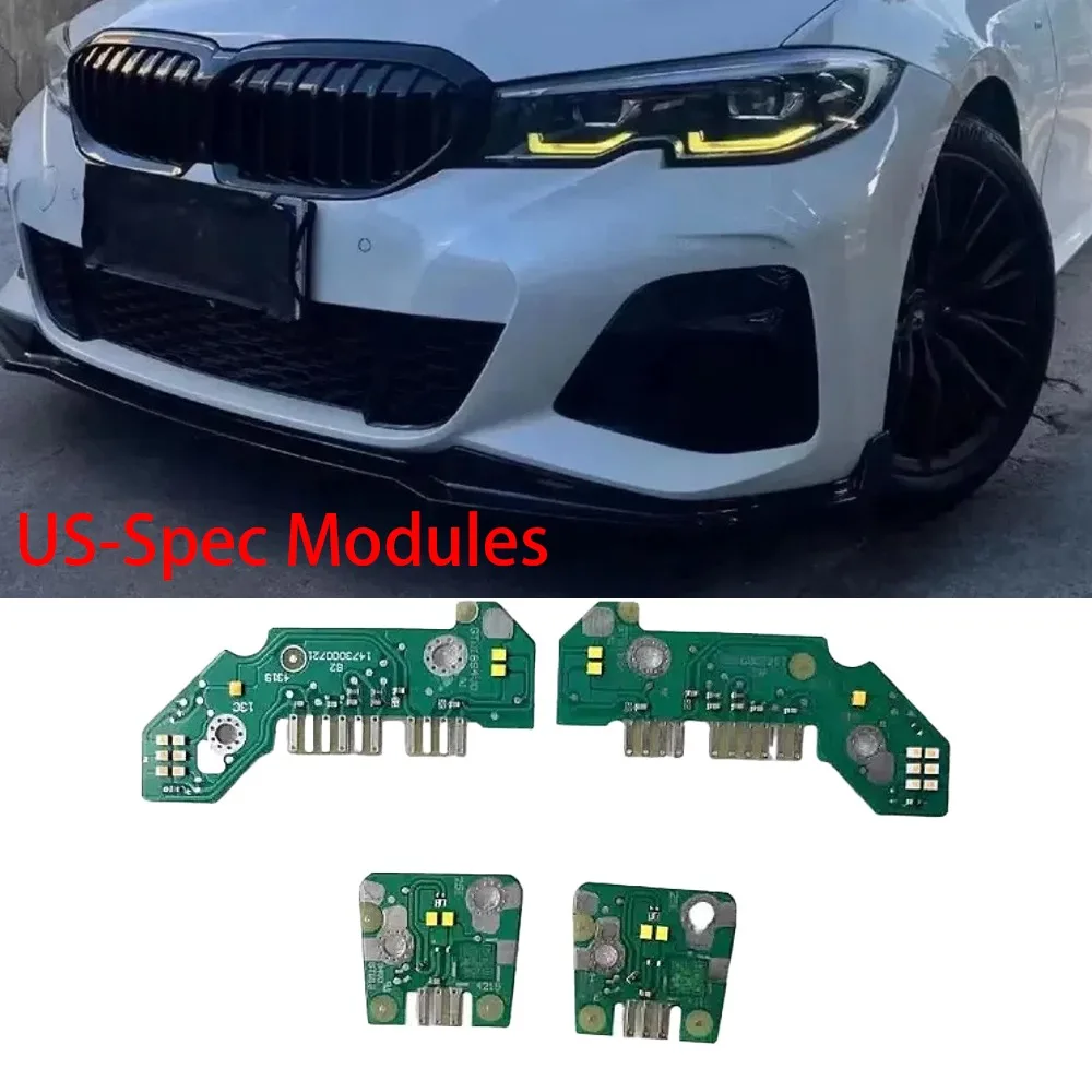 Yellow Angel Eye DRL LED Headlight Board for 2019-2022 BMW 3 Series G20 320i 330i M340i Daytime Running Light Module 63118496135 view 6