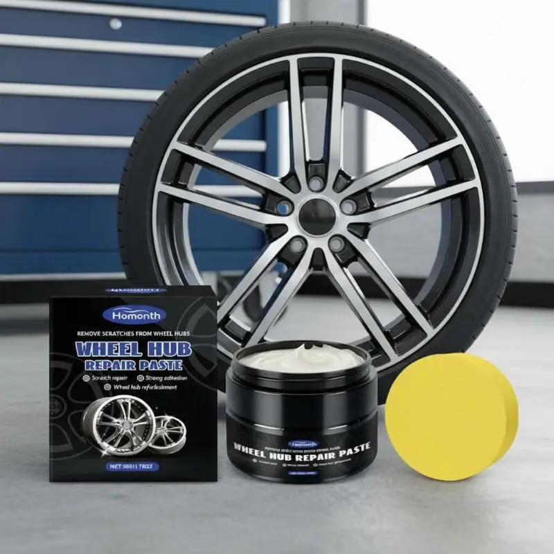 

Aluminum Alloy Car Rim Refurbishment Paste for Tire Removal Black White Silver Paint Repair for Wheel Maintenance