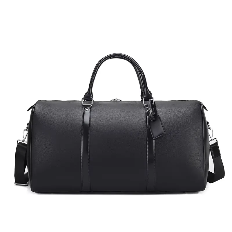 Wholesale Custom Logo Exquisite Vintage Men's Full Grain Horse Leather Weekend Overnight Luggage Bag Premium Sports Gym Travel