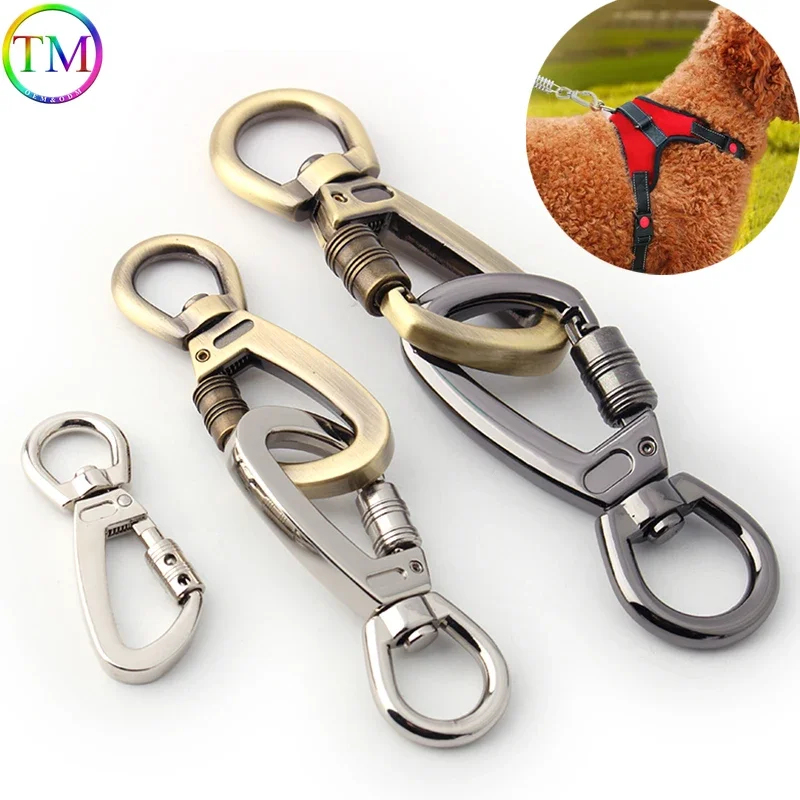 

Heavy Duty Alloy Metal Swivel Snap Hook Tight Strong Dog Metal Buckle Lock Clasp Safe Lobster Claws Hooks for Camping Hiking