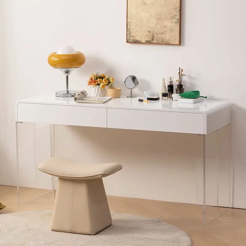 

Italian simple floating desk, Nordic bedroom, makeup table, Internet celebrity, modern light luxury study, dressing and all-in-o