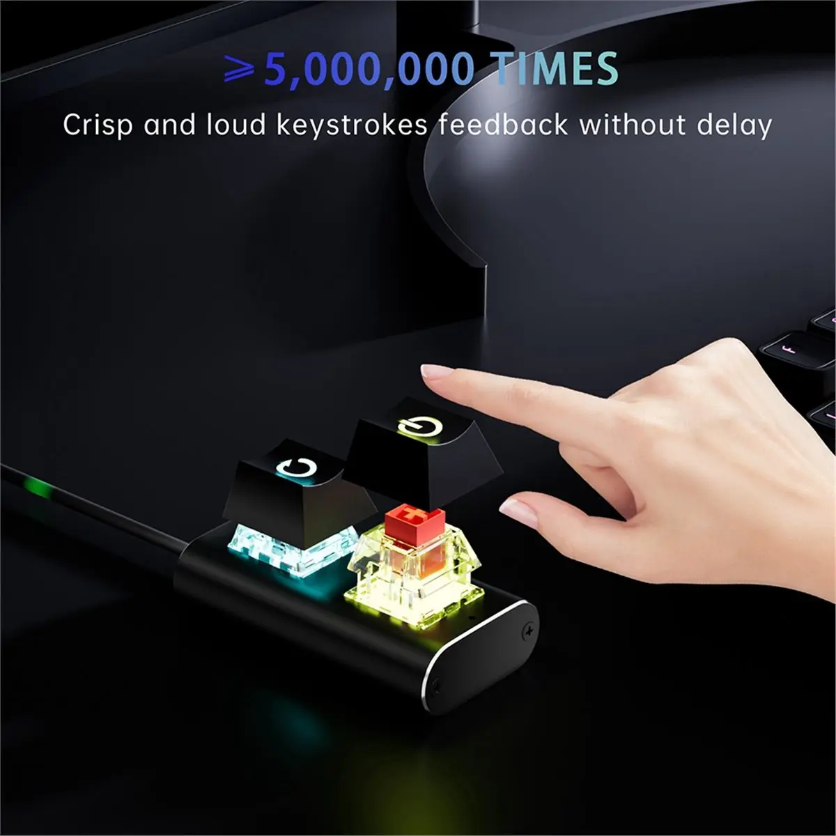 Internet Cafe Computer Desktop Aluminum Switch Button External PC Power on Reset Button with USB Port LED Indicator