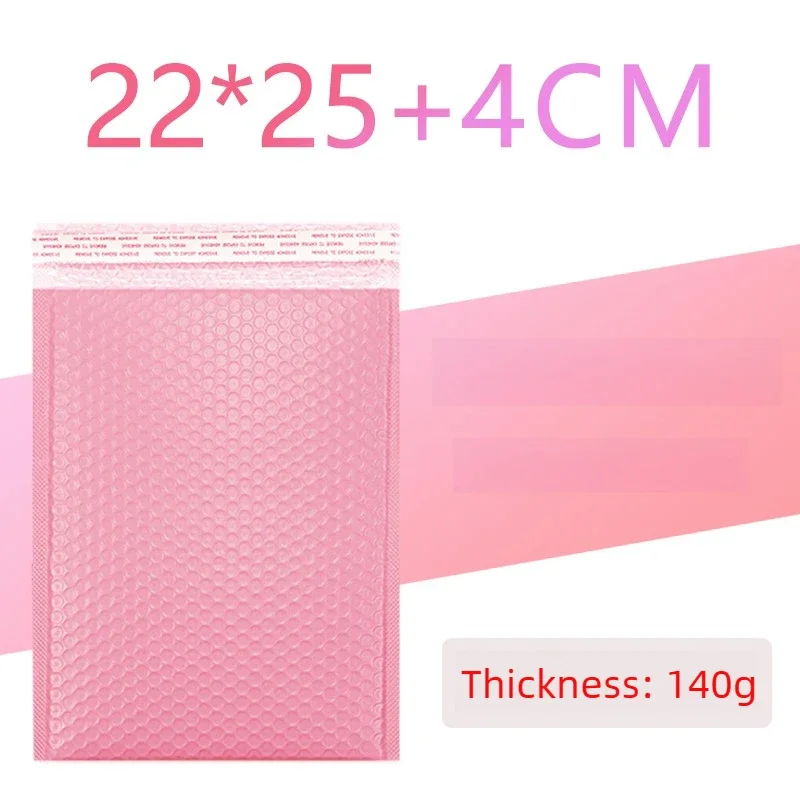100/1 pçs rosa poli bolha mailers envelopes acolchoados auto selo envelopes acolchoados sacos de presente embalagem envelope material escolar