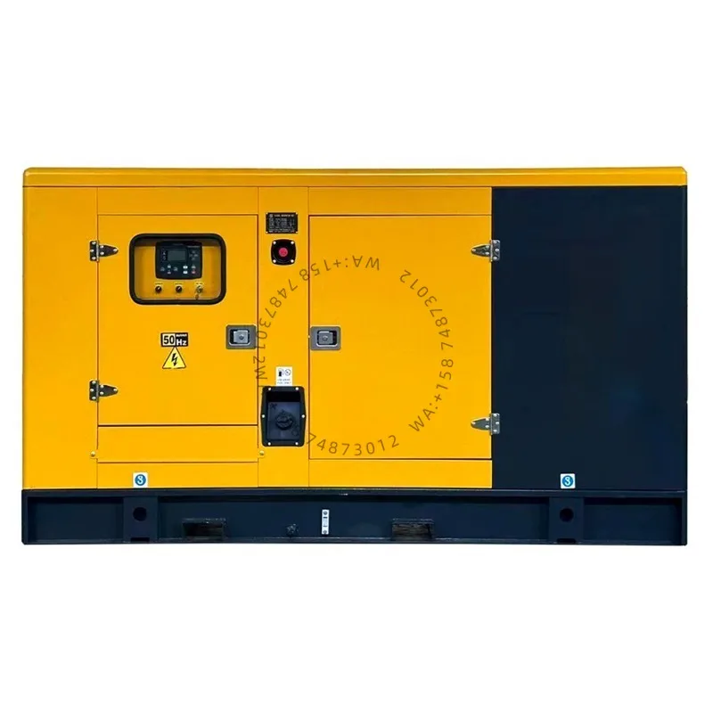 Portable Water Cooled Die sel Generator Set 20kw 30kva   Backup Power SupplyDie sel Generator Set Silent Canopy Generator