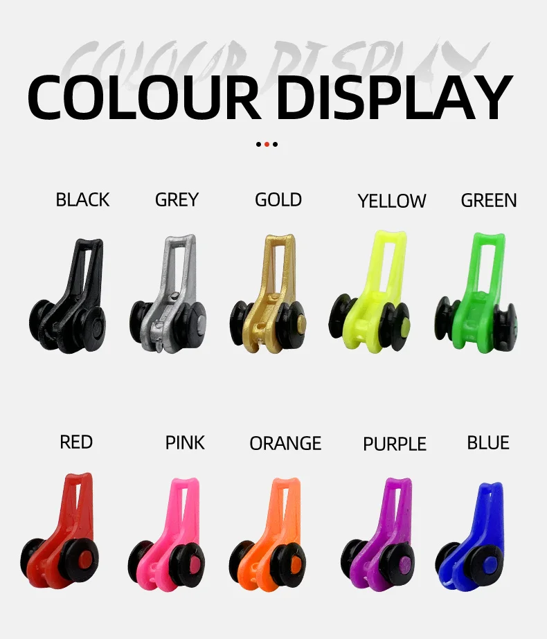 10PCS Köder Halter Kunststoff Angeln Haken Keeper Locken Sicherheit Halter Mit 2 Gummi Ringe Für Angelrute Pol Angelgerät – Detail 8