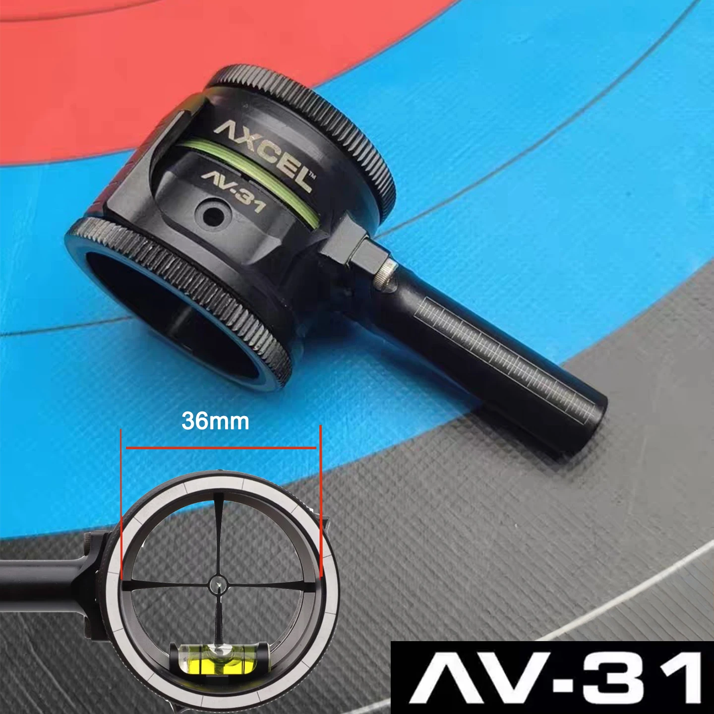 Single Pin Compound Bow Sight, Adjustable Archery Sight with Aluminum Alloy Extended Rod, High Precision Hunting Aiming Sight, O view 5
