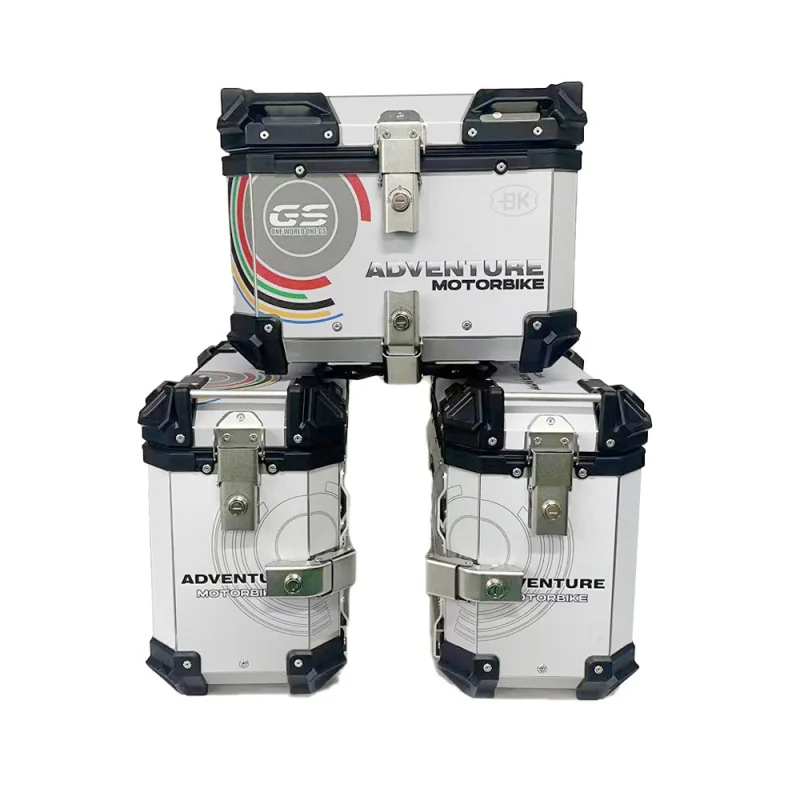 

Suitable for large capacity motorcycle side bags38LSide Box Luggage Waterproof Storage Box Motorcycle Travel Box Three Boxes