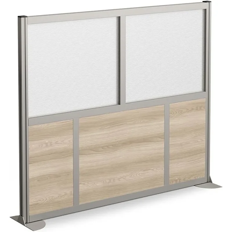 Office Partition Cubicle Privacy Panel Wall Divider Modern Room Separator Laminate Free Standing Portable Room Divider Panel