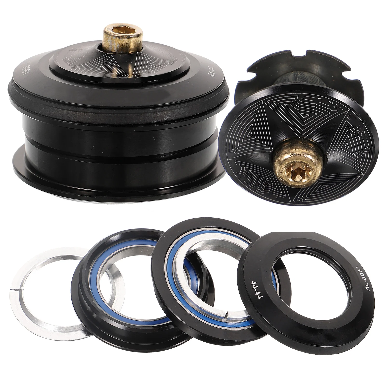 

1Set Bike Bearing Headset Tapered Stack Stem Replacement Lightweight Durable Sturdy Bike Accessory for Mountain Road