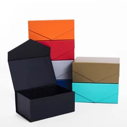 Gift Box with Magnetic Lids Bridesmaid Groomsman Proposal Boxes Collapsible Rectangle Storage Box for Party Christmas Birthday
