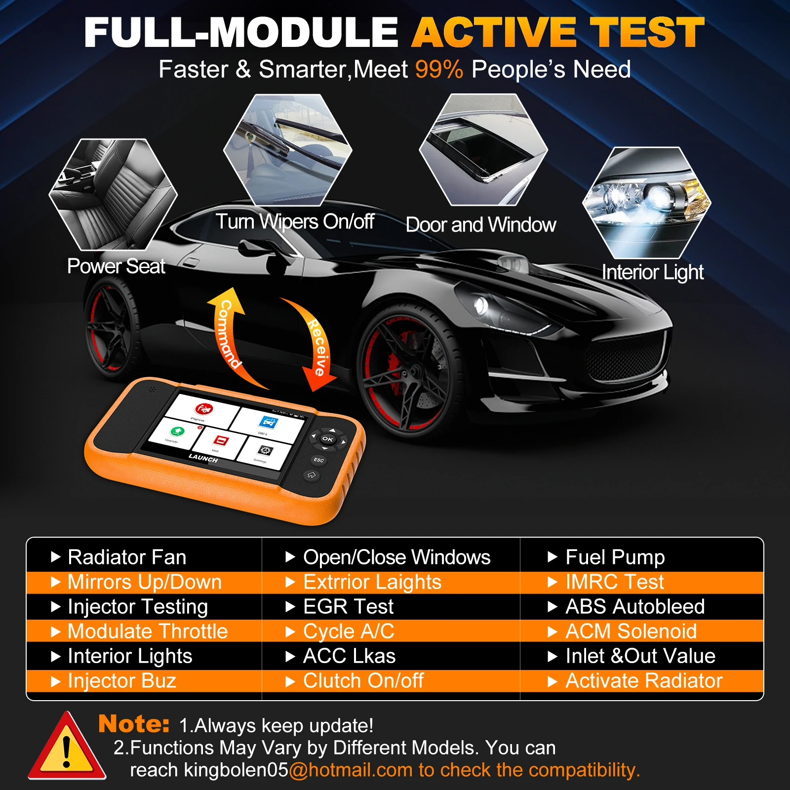 LAUNCH X431 ELITE V2.0 BBA &FG - огляд і ціна Obd2 Scanner Bidirectional Launch X431