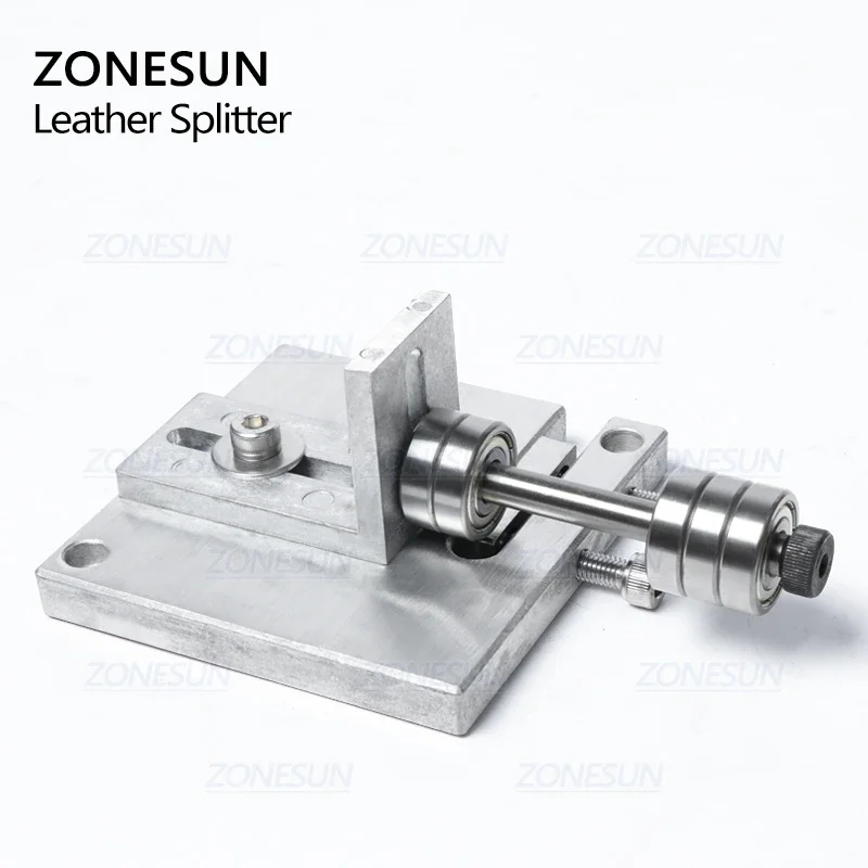 ZONESUN Leather Strap Cutter Splitter Paring Tool Strap Cutting Machine Leather Skiver For Bag Handle Guitar Straps Bracelet