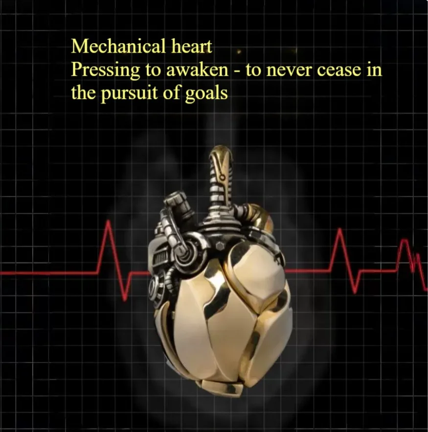 NEW Fidget Spinner Mechanical Heart Creative Figurine Stress-Relieving Handle Piece Stress-Relieving Gift for Adults