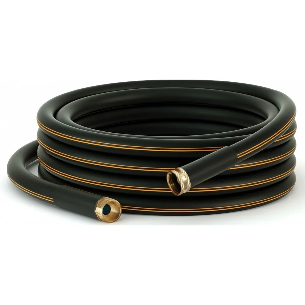 

Heavy Duty 30ft Garden Hose 5/8 Inch Flexible Water Hose with Brass Fittings for Outdoor Use