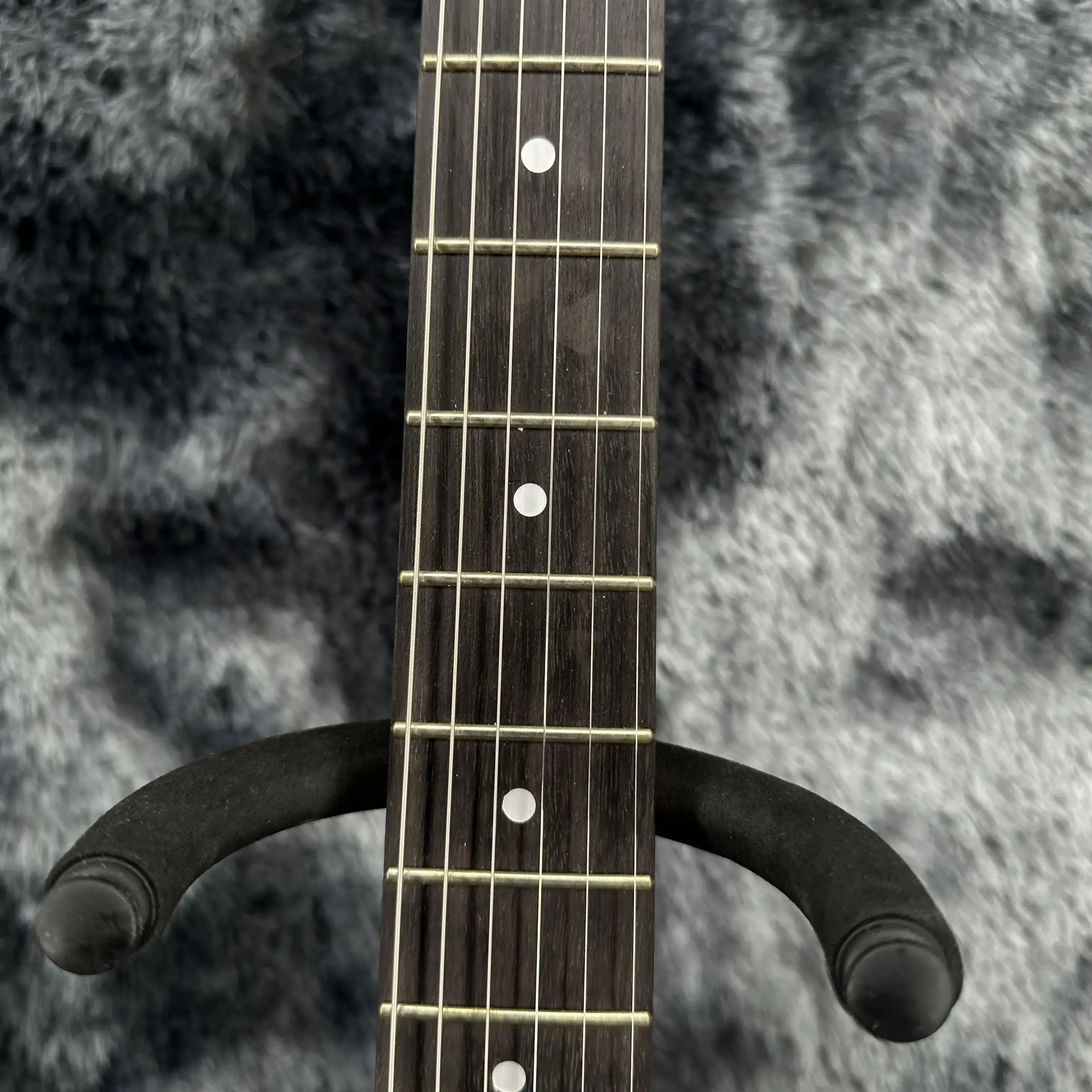 جيتار كهربائي أحمر أصفر أزرق مطلي بالذهب 6 أوتار - 22 فريت يتم شحنها من المستودع في الولايات المتحدة #3