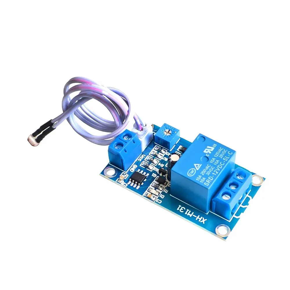 XH-M131 DC 12V Light Control Switch Photoresistor Relay Module Detection Sensor 10A brightness Automatic Control Module