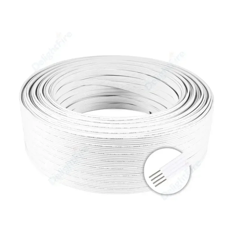 10m LED Cable Electrical Wire 2/3/4Pin 22/20/18AWG Extension Wire Connector For 5050 3528 WS2812B WS2811 RGB LED Strip Lights