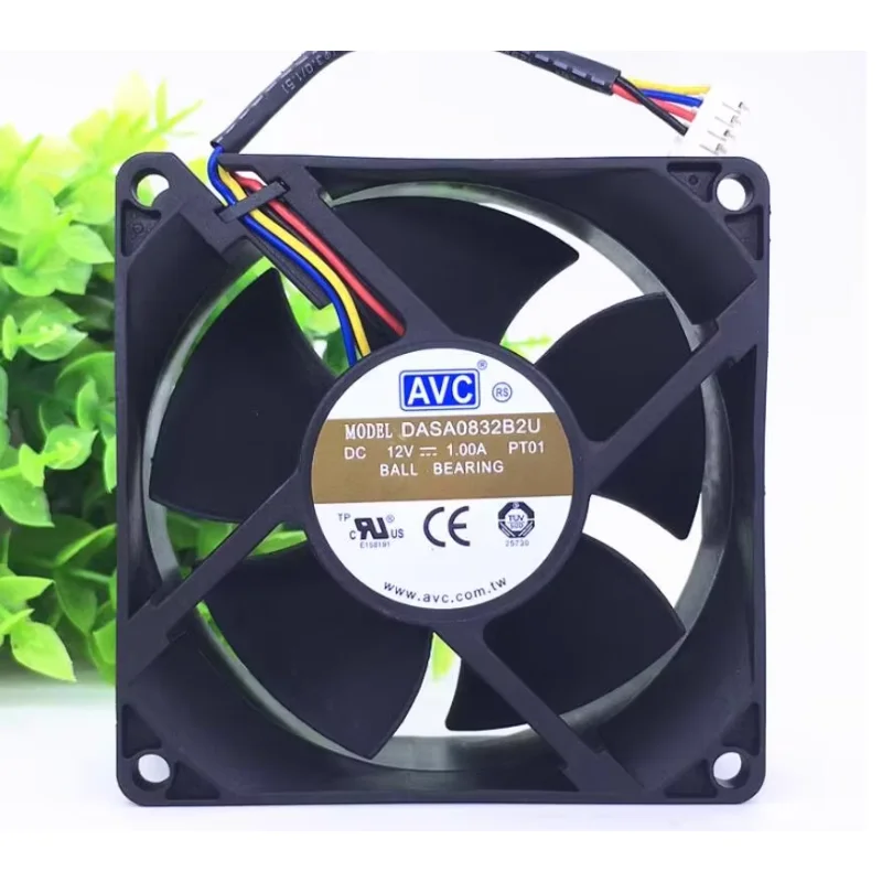 AVC DASA0832B2U PT01 DC 12V 1.00A 80x80x32mm 4-Wire Server Cooling Fan