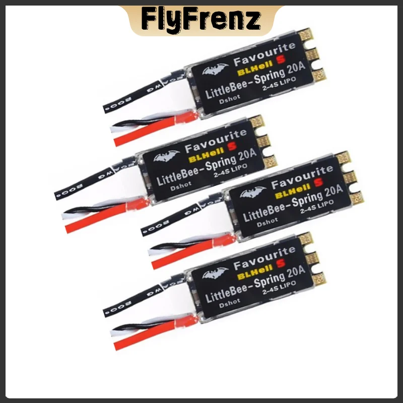 FVT LittleBee Little Bee BLHeli_S ESC DSHOT SPRING 20A ESC BLHeli S Speed Controller 2-4S for FPV Racing Drone