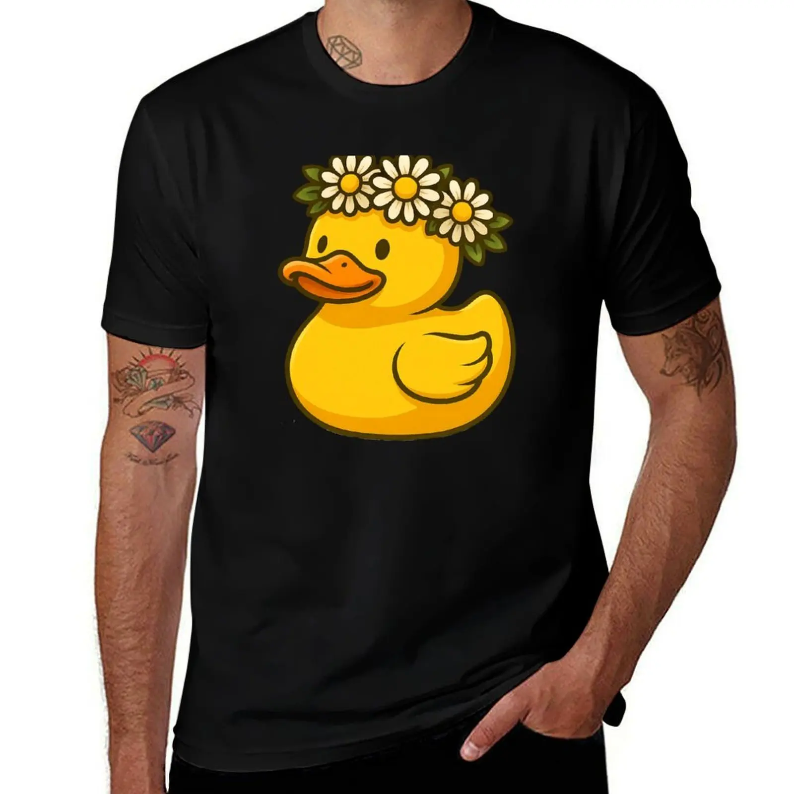 

Funny Bunny Rubber Duck - Cute Duckling Art T-Shirt anime tshirt sports fans quick-drying funny t shirts for men