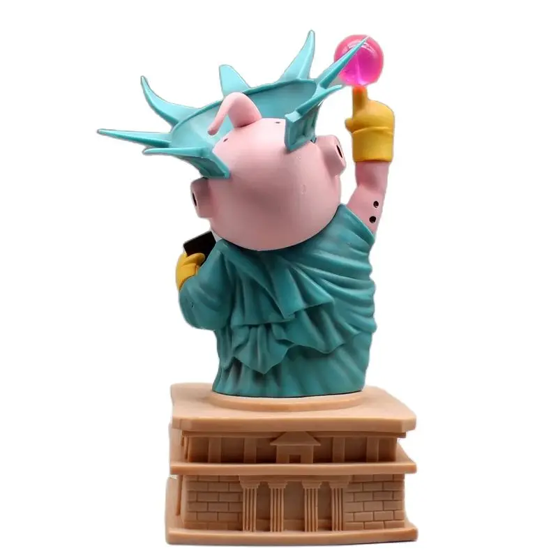 Dragon Ball Anime Modelo Decoração de Ornamento, Super Majin Buu COS Estátua da Liberdade, 8 "Figura Animação, Ornamento