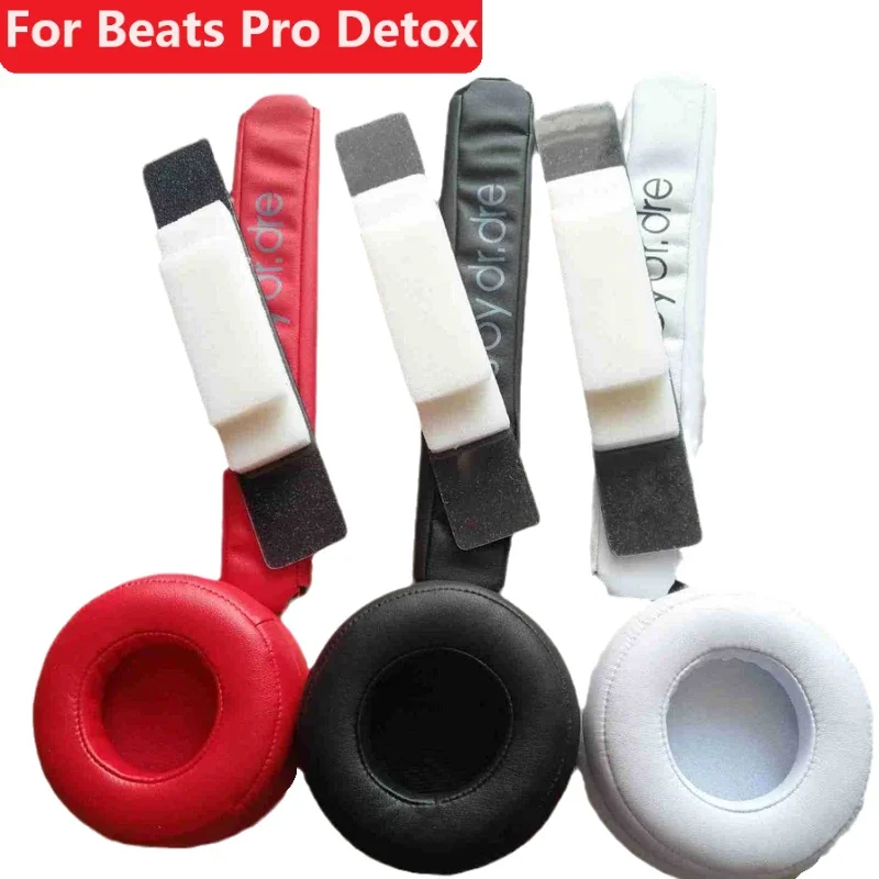 Substituição headband pad para pro detox cover esponja almofadas almofada para batidas por dr. dre pro detox almofadas de ouvido peças de reparo de um conjunto