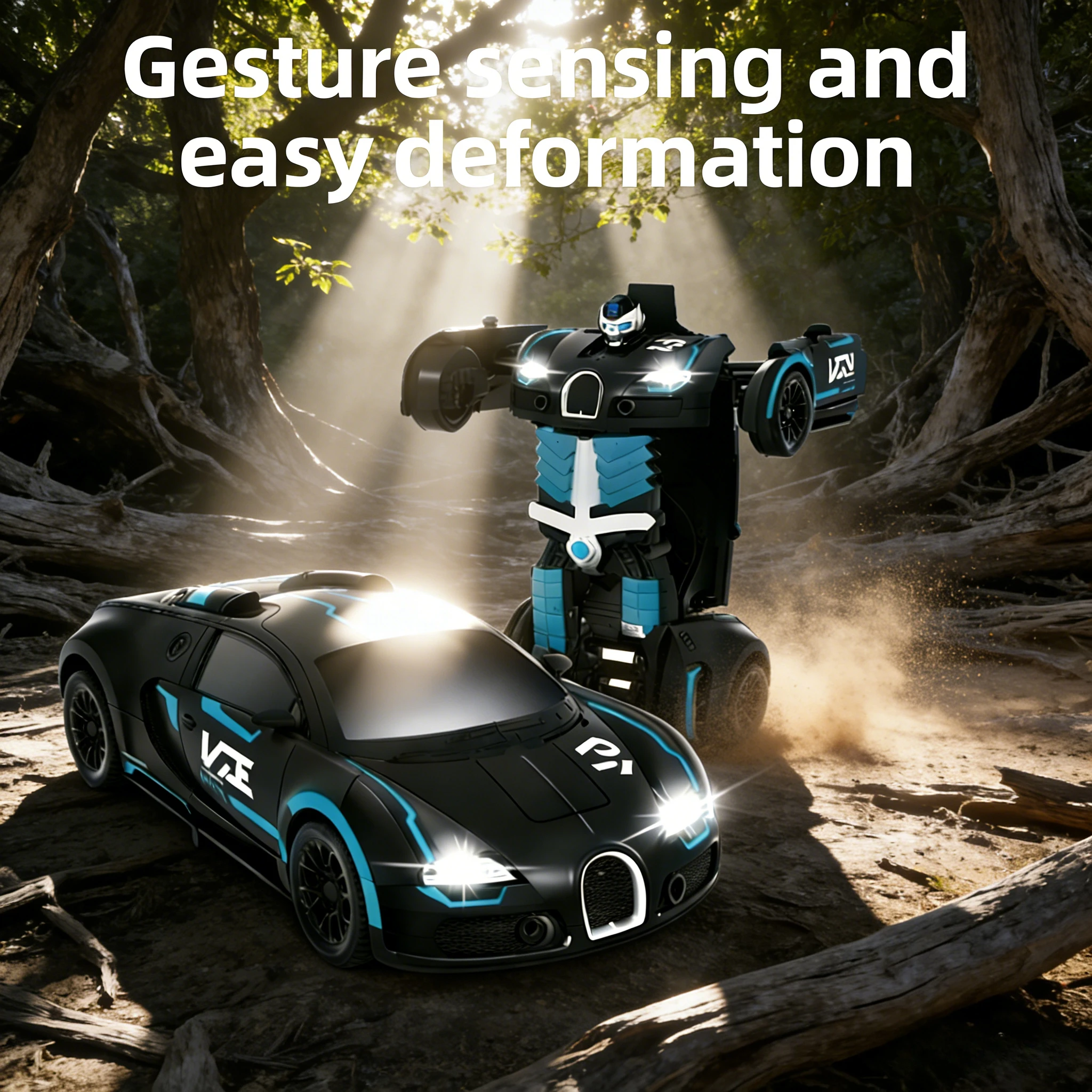 Voiture RC 2 en 1 SandShift – Robot Racer rechargeable |   Jouet du désert pour garçons et filles (à partir de 3 à 6, 8 ans)