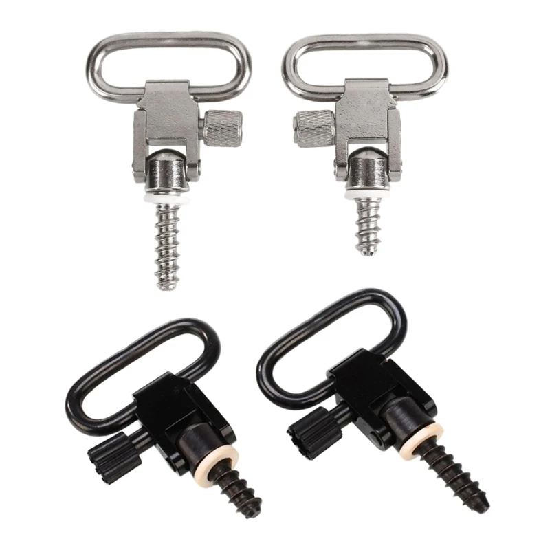 

yunyun Hunting Part Steel Sling Swivels Set Quick Detaches Sling Swivels