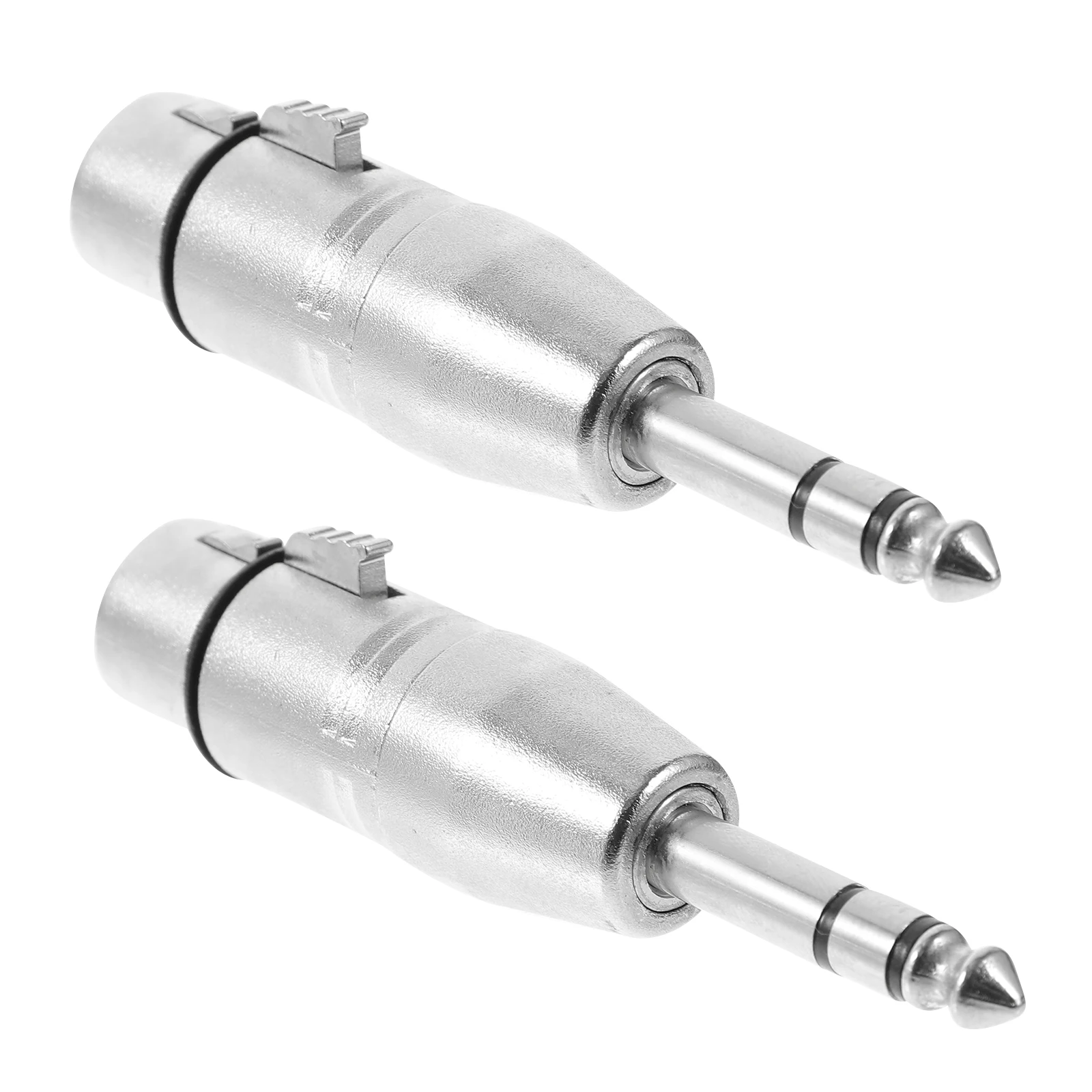 

2pcs Xlr 1/4 Inch Adapter Female To Audio Converter Microphone Supply 6.35Mm Male Socket Adapter Xlr Female To 1/4 Male Coupler