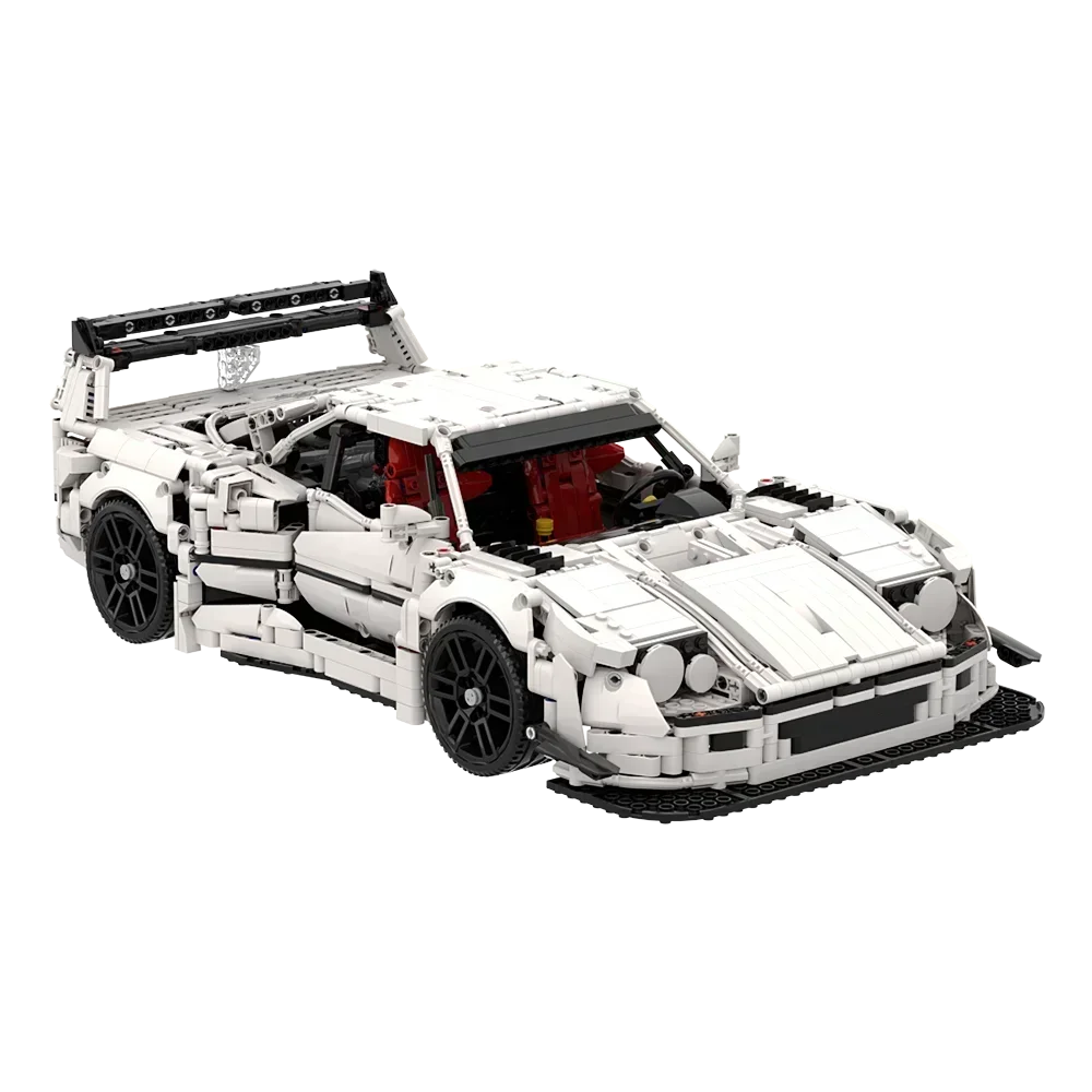 EKbricks MOC Ferraried F40 Liberty Walk Bricks Model Classic Sports Car Supercar Building Blocks Set Educational Toys Gift