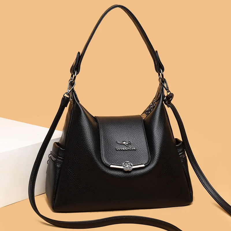 

Новая сумка из искусственной кожи, женские сумки, сумки на плечо большой вместимости, нишевая женская сумка-тоут, женские сумки, кошелек bolsa