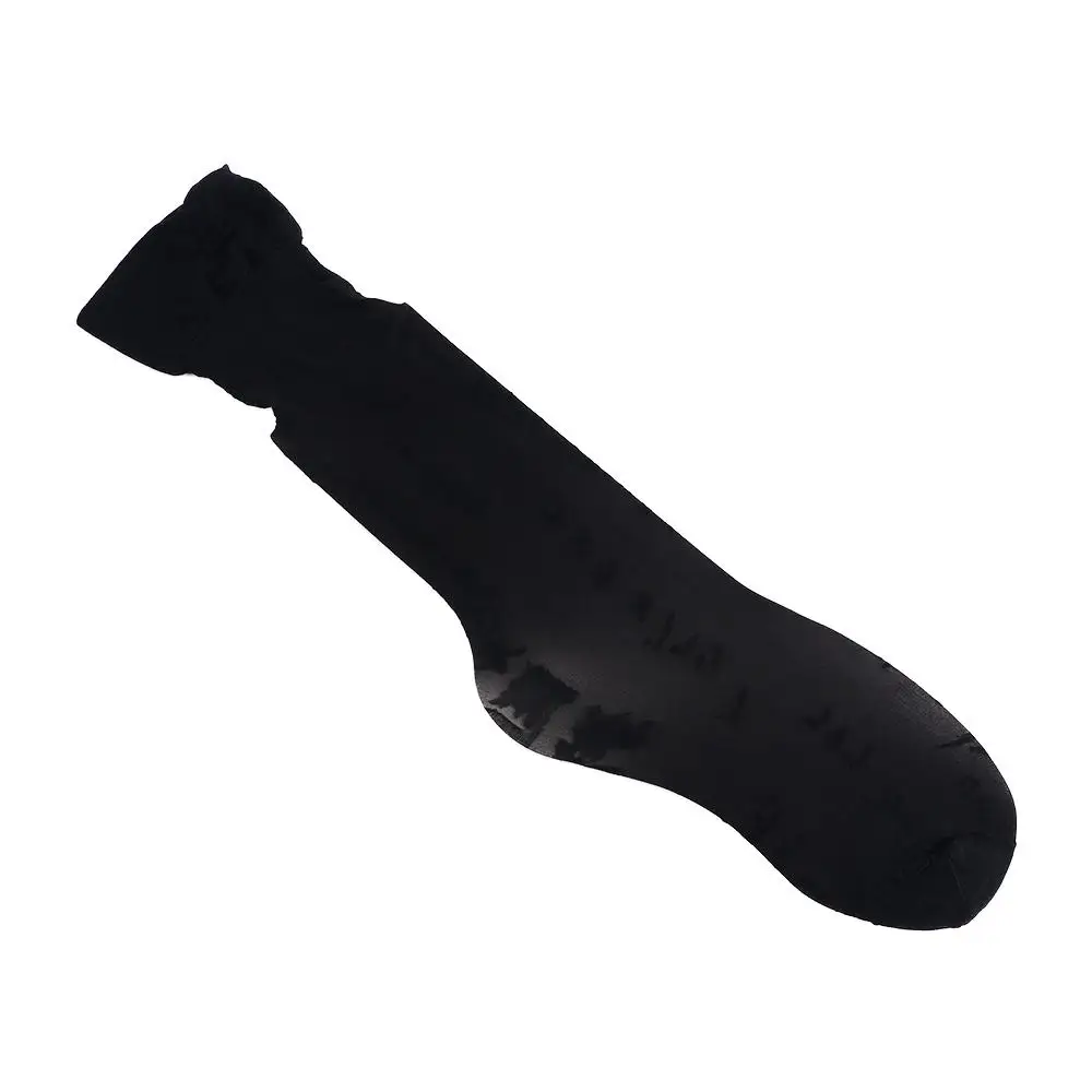 

Breathable Fashion Gothic Korean Style Women Letter Print Japanese Hosiery Nylon High Knee Socks Silk Stockings