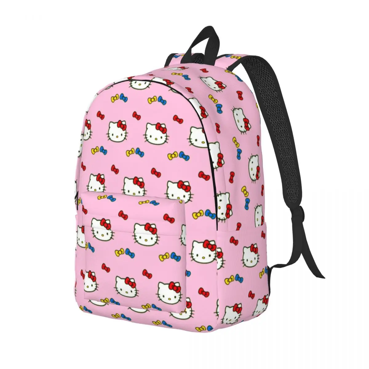 Sac à dos Hello Kitty Cartoon pour hommes et femmes, sac de jour de travail, sac à dos pour ordinateur portable, sac de sport, mode, mignon, lycée