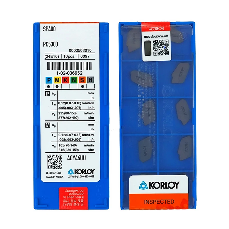 korloy-sp200-sp300-sp400-sp500-nc3020-nc3030-nc3120-pc9030-h01-ho1-cnc-spb-outils-de-lame-carbure-rainurage-et-separation-inserts-10-pieces