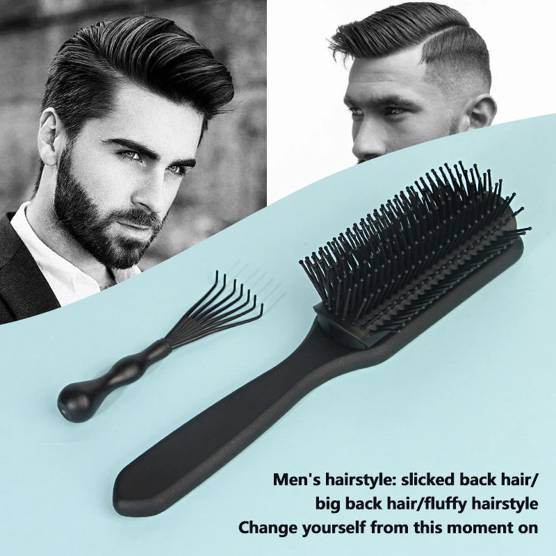 

Styling Hair Brush Anti Static Hair Brush Detangling Hairbrush Barrel Hair Curling Brush Dry Wet Hair Comb Hair Tool