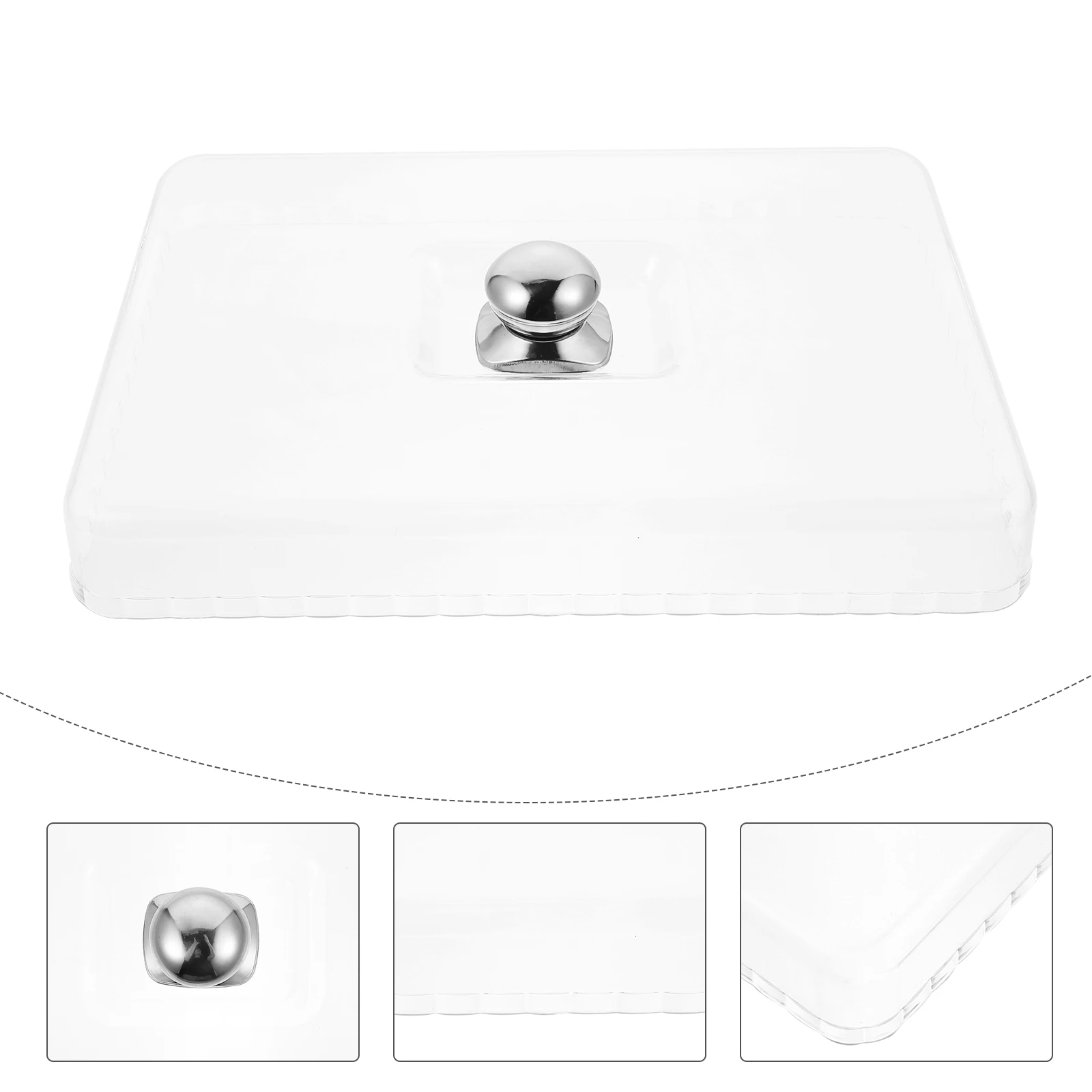 

Food Lids Fly-proof Cover Cake Stand Dome Only Plastic Practical Tray