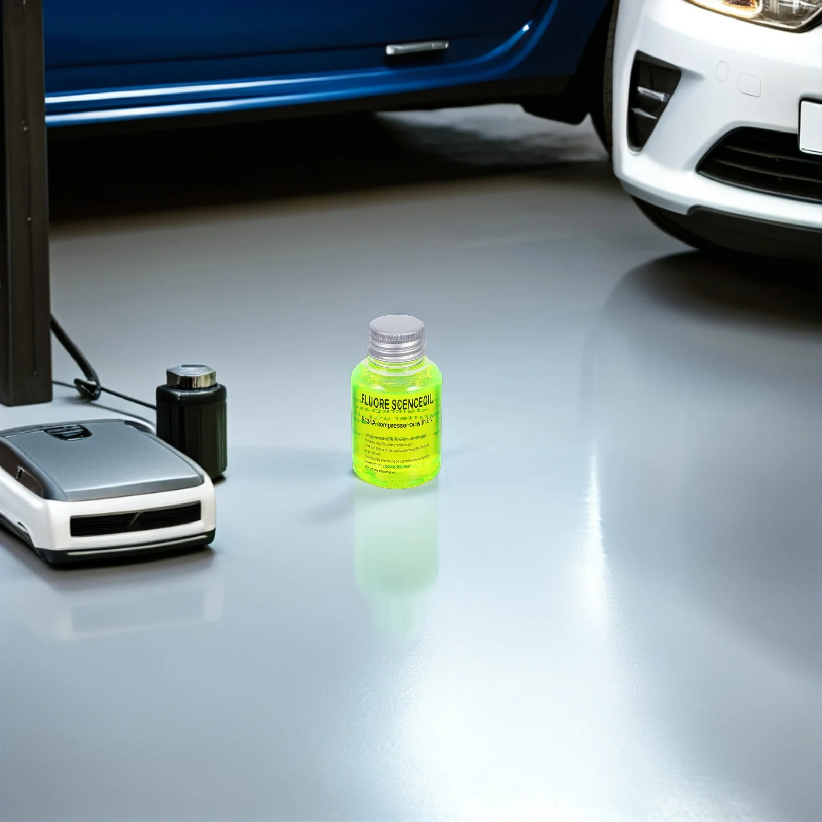 60 مللي سيارة التيار المتناوب كشف تسرب صبغ عدة الأشعة فوق البنفسجية زيت الفلورسنت لخط أنابيب المبردات تسرب أداة اختبار حساسية عالية صبغ تسرب