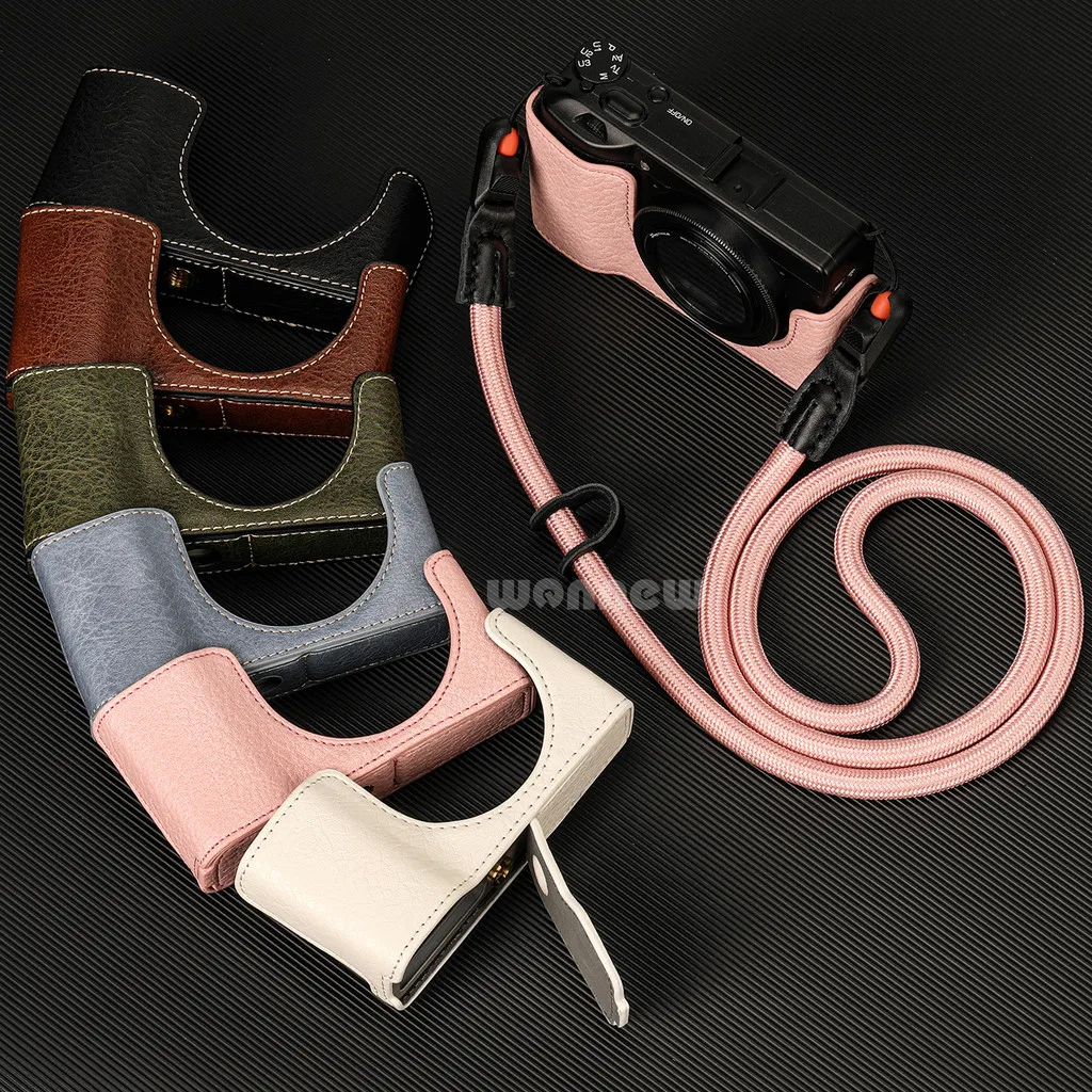 GRIV Casing PU Leather Case for Ricoh GR4 GRIV GR3 GRIII GR3X GRIIIX Cover Camera Neck Strap Quick Release Shoulder Strap Wrist
