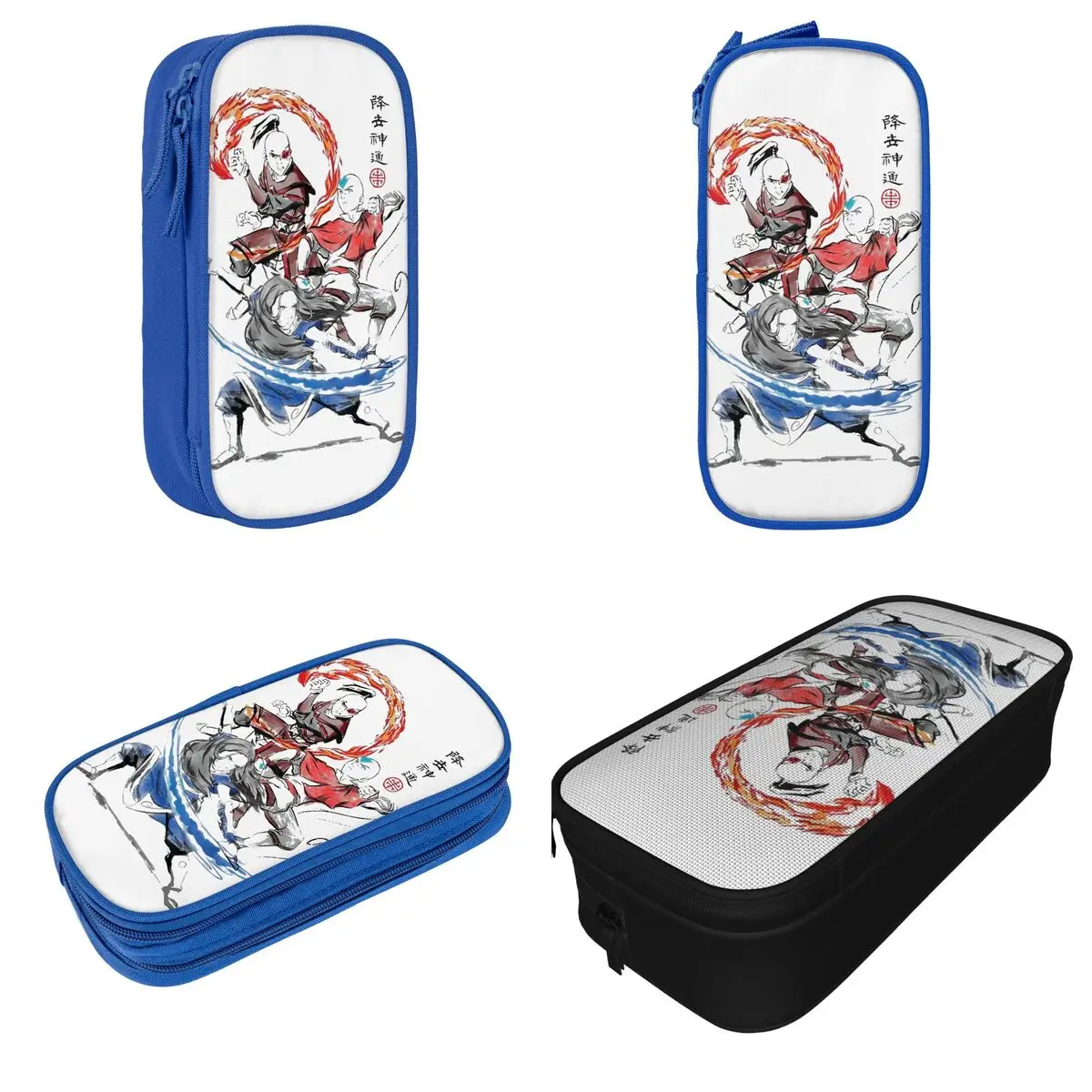 Fun Avatar The Last Airbender Hero Pencil Cases Pencilcases Pen Box for Student Large Storage Bags Office Cosmetic Stationery