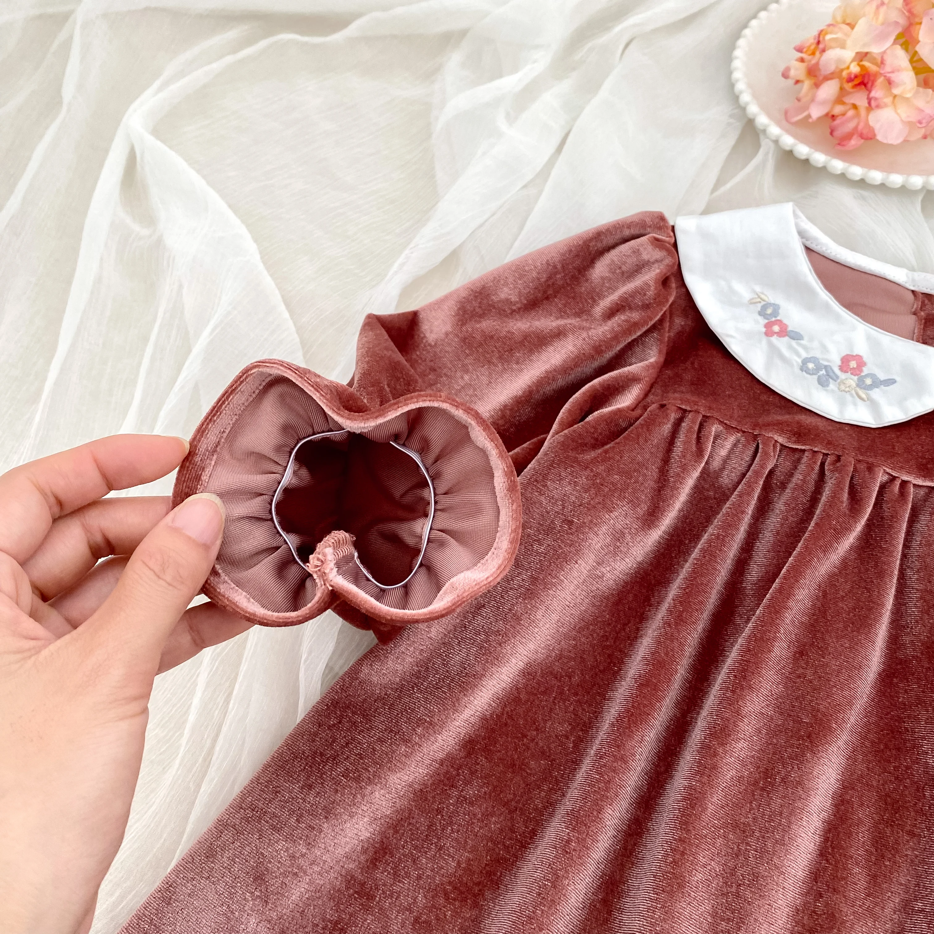 Herbst Baby Mädchen Kleidung Stickerei Weihnachten Party Kleid Kostüm 1-6Yrs Kleinkind Mädchen Geburtstag Kinder Kleidung Weihnachten Kleider – Detail 24