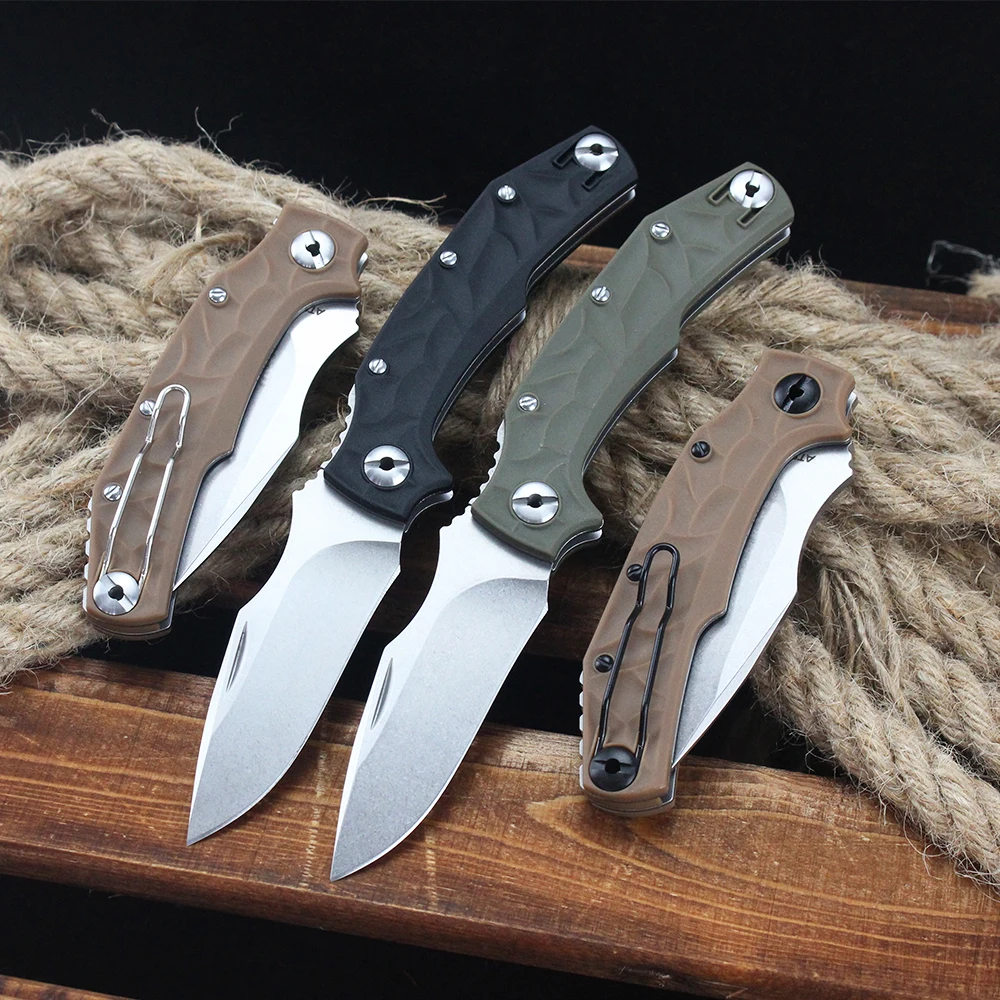 

Pohl Force Pocket Folding Knife High Hardness Outdoor Survival Camping Small Knives Hunting Tanto Knife EDC Self defense Tool