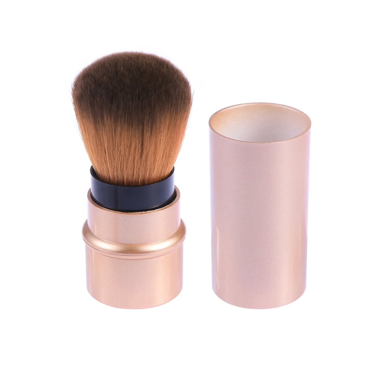 Mini Retractable Blush Brush Soft Dense Synthetic Bristles Portable Makeup Brush Professional Cosmetics Powder Foundation Face