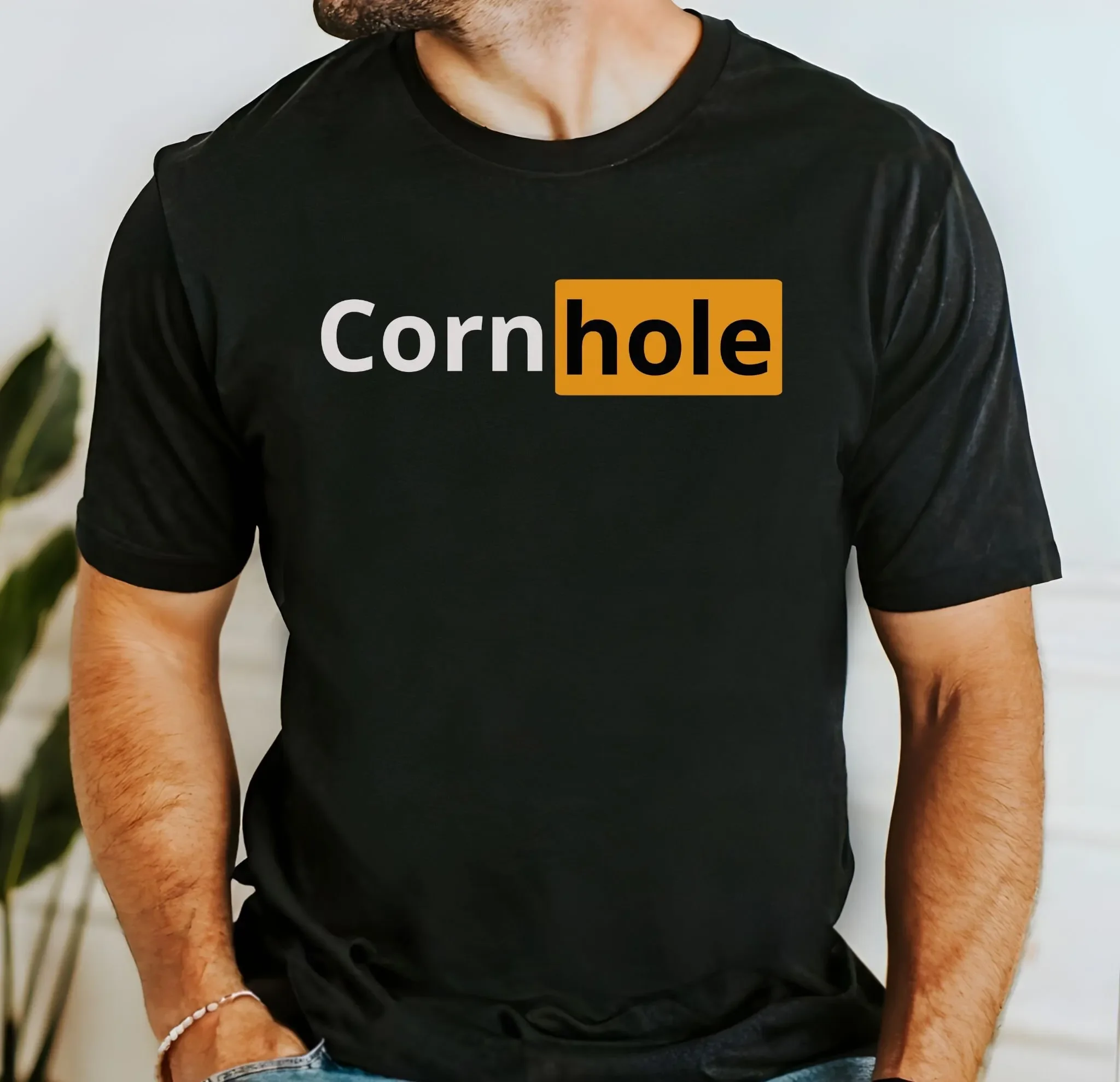 Cornhole T Shirt Funny Addict Board for Player Team