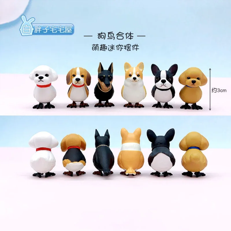 Original Japanese ToysCabin Dogbirds Gashapon Miniature Blind Box Pitbull Bichon Bear Teddy Beagle Corgi Poodle Model Ornament