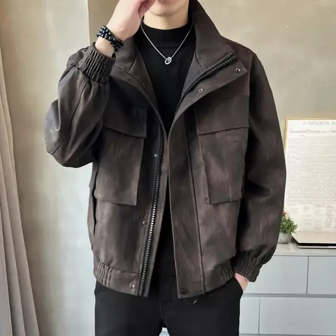 10 best sales चमड़े की जैकेट पहनने वाला आदमी - №9