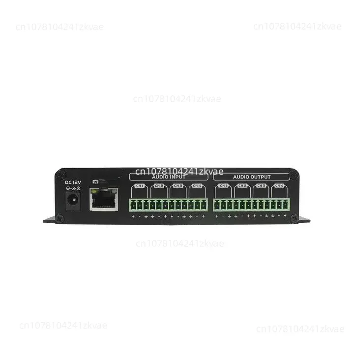 

4 in and 4 out POE power transmitters are used to increase the number of microphones in the PA system